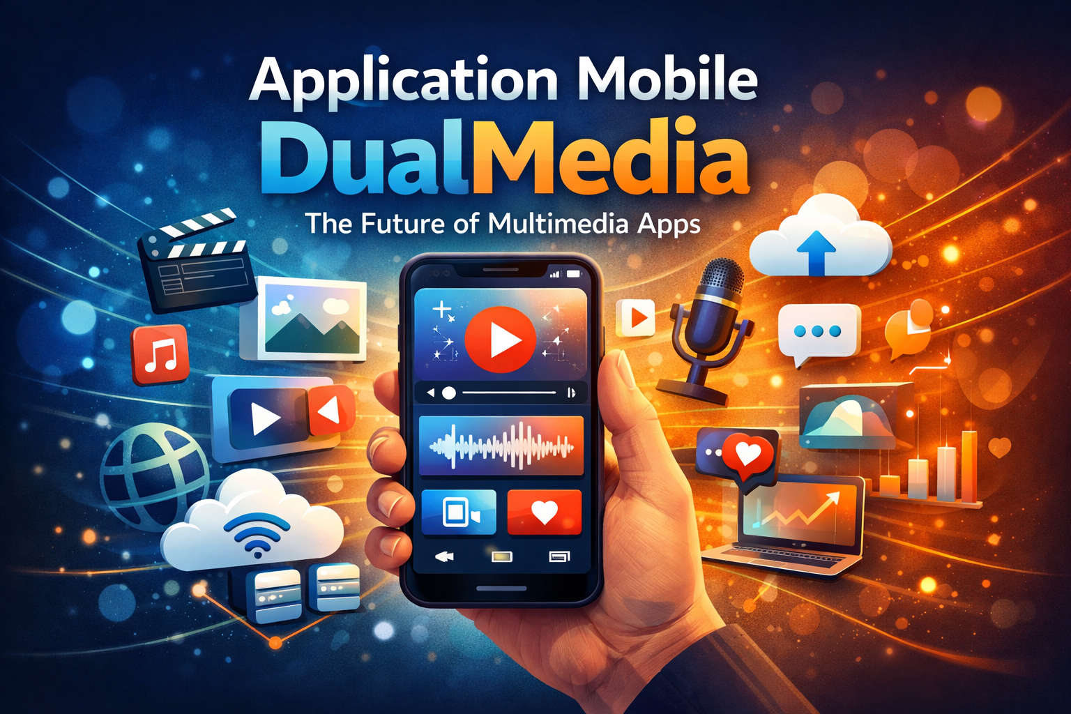 application mobile dualmedia